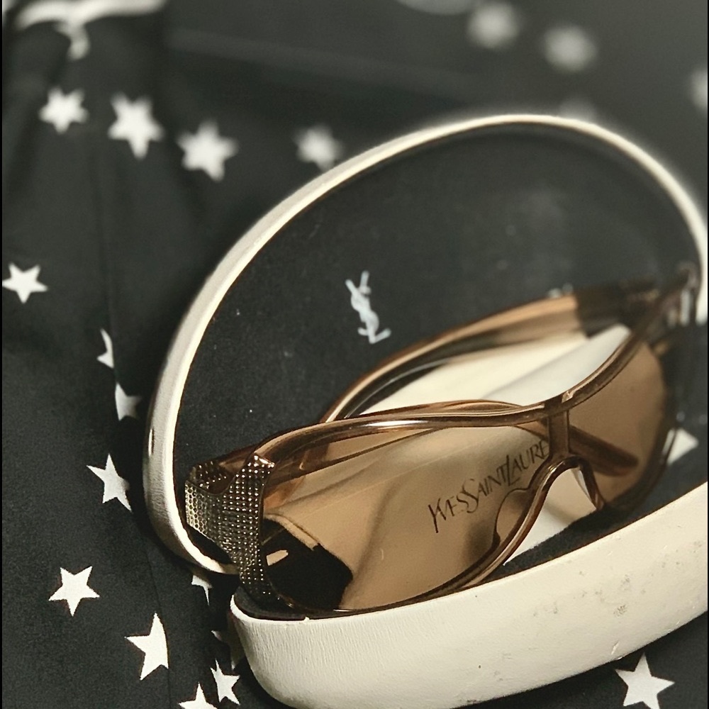 VINTAGE YSL GLASSES “SOLBRILLER” w/dustcloth& case